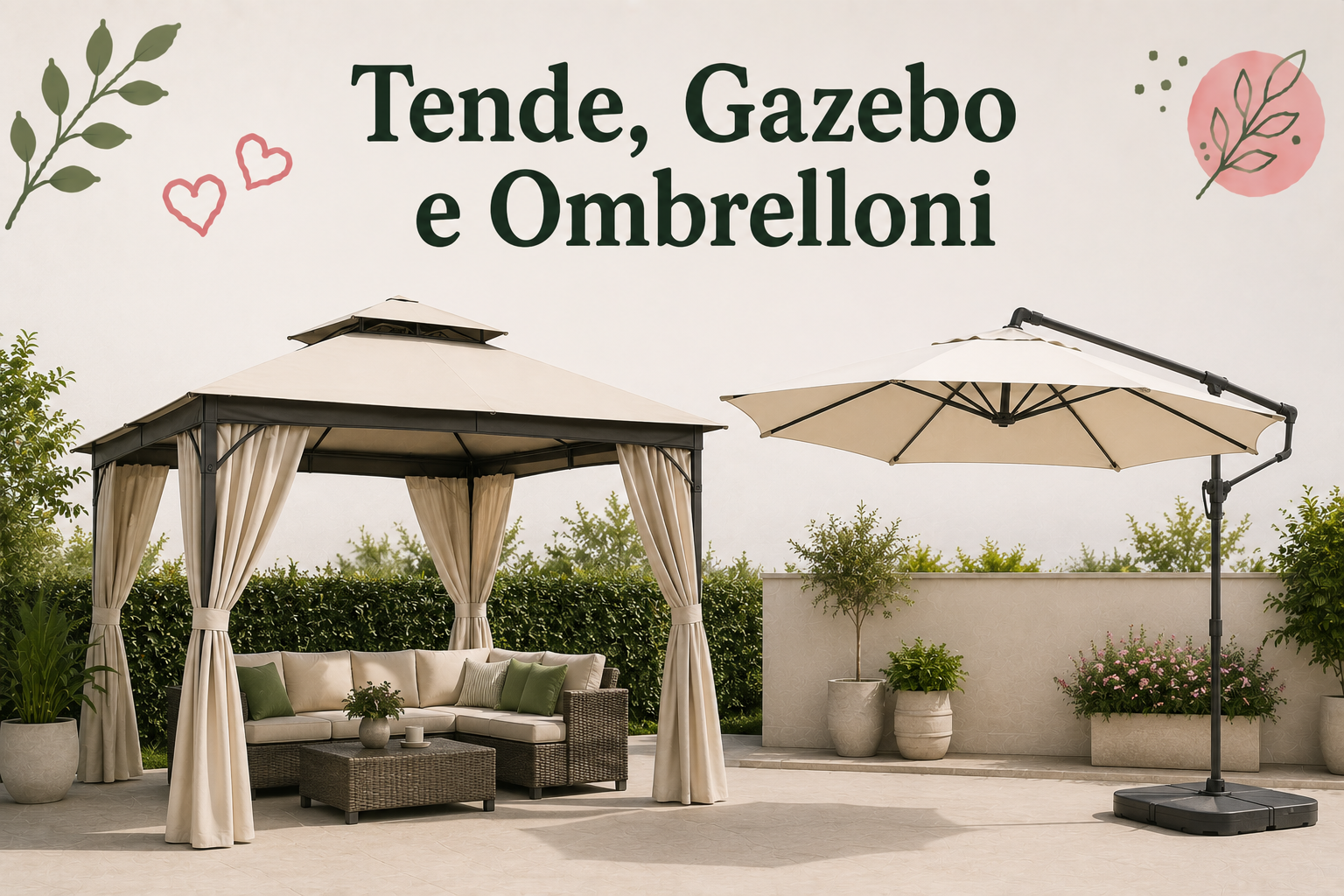 Tende, gazebo e ombrelloni