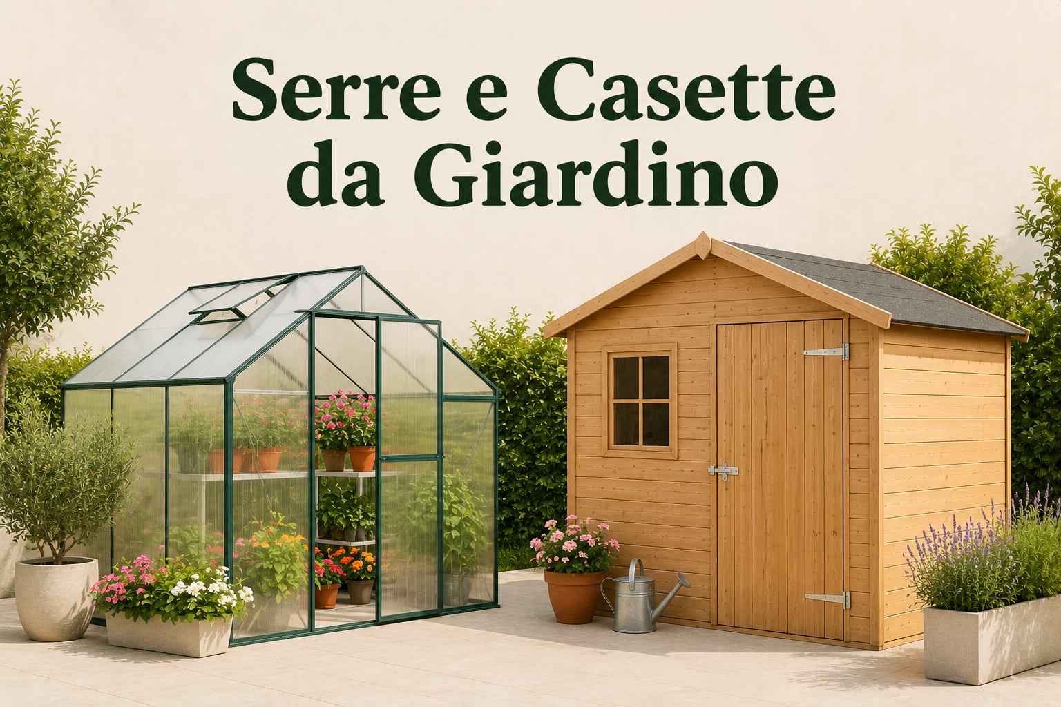 Serre e casette per giardino