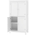 Mobile Bagno Bianco con 4 Ante e Ripiani Regol