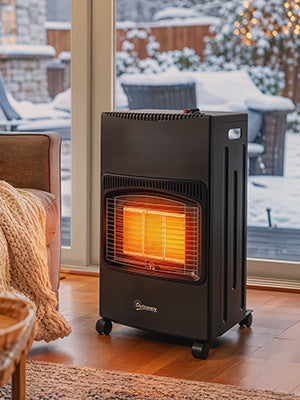 Stufa a Gas 4,2 kW con 3 Livelli di Calore e Sicurezza