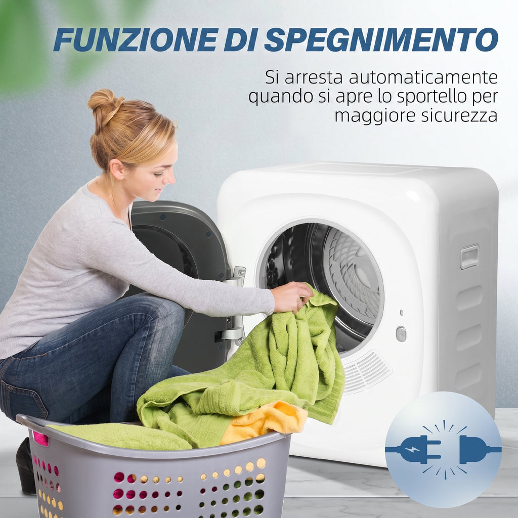 Asciugatrice 4 kg Compatta con 5 Modalità