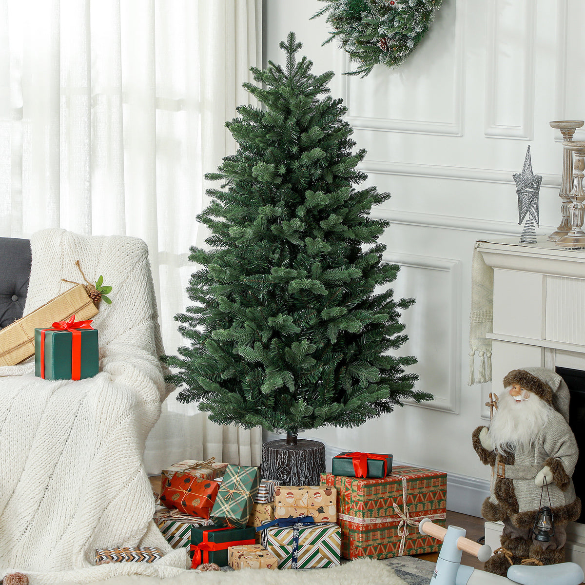 Albero di Natale Artificiale 150 cm con 994 Rami