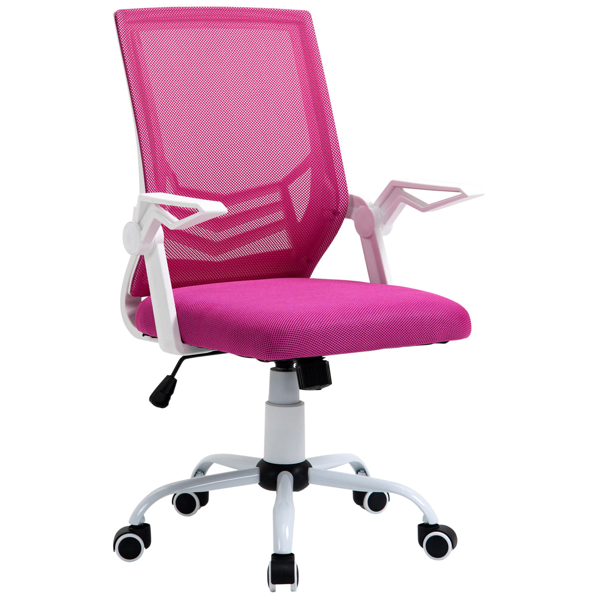 Sedia da Ufficio Ergonomica Rosa con Supporto Lombare