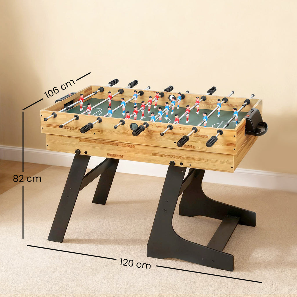 Tavolo Multigioco 13 in 1 Pieghevole con Calcio Balilla, Ping Pong, Biliardo e Hockey