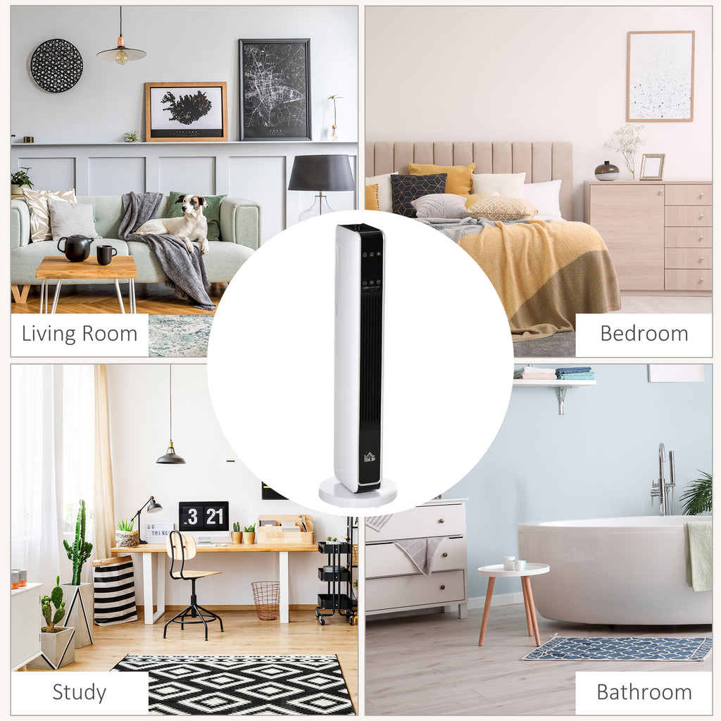 Termoventilatore a Torre in Ceramica 2000W con Telecomando