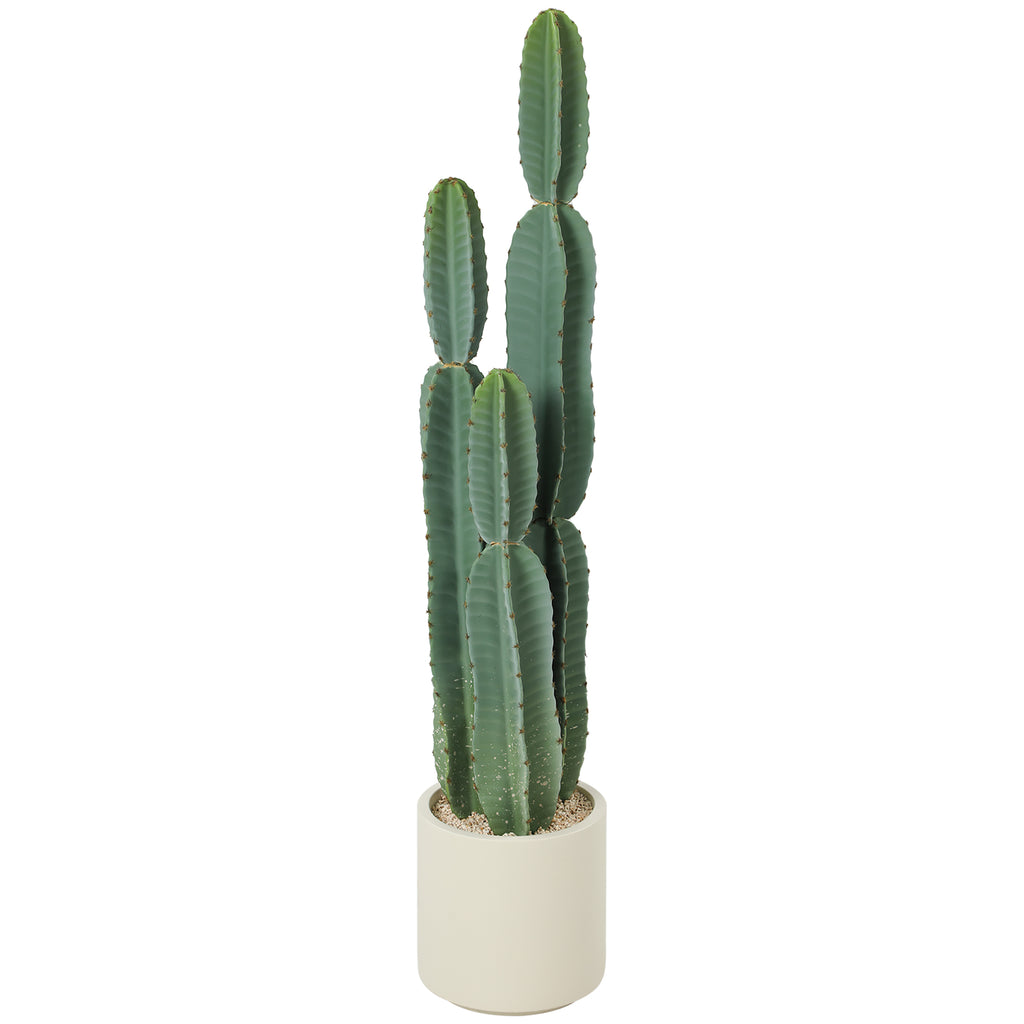 Pianta Artificiale Cactus Grande 111 cm con Vaso