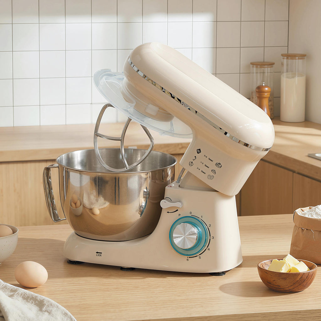 Titolo prodotto:
Impastatrice Planetaria 4,5 L 1300 W Beige