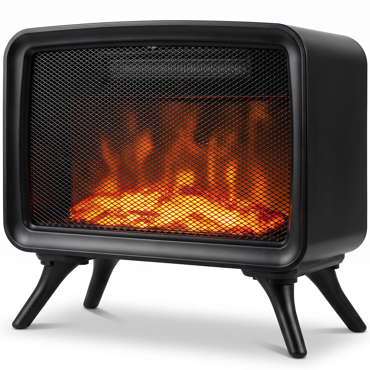 Caminetto Elettrico da Tavolo 1600W con Effetto Fiamma LED