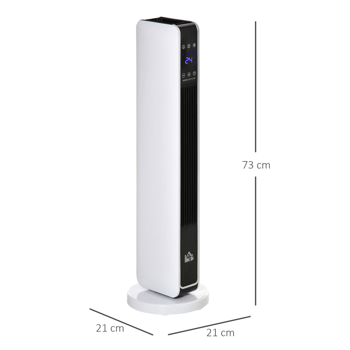 Termoventilatore a Torre in Ceramica 2000W con Telecomando