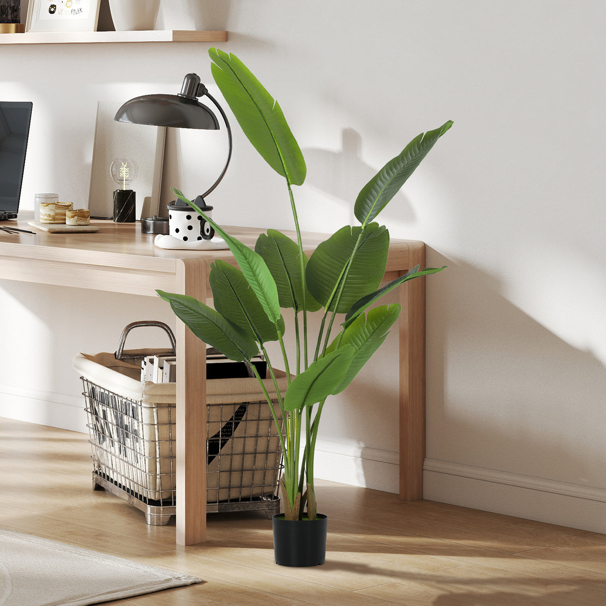 Pianta Artificiale da 160 cm con 10 Foglie