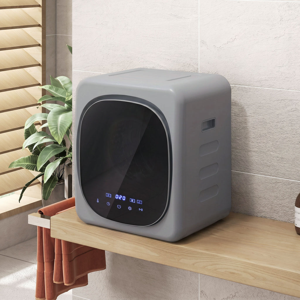 Asciugatrice ad Aria 4 kg con Timer e Programma Smart in Acciaio Inox