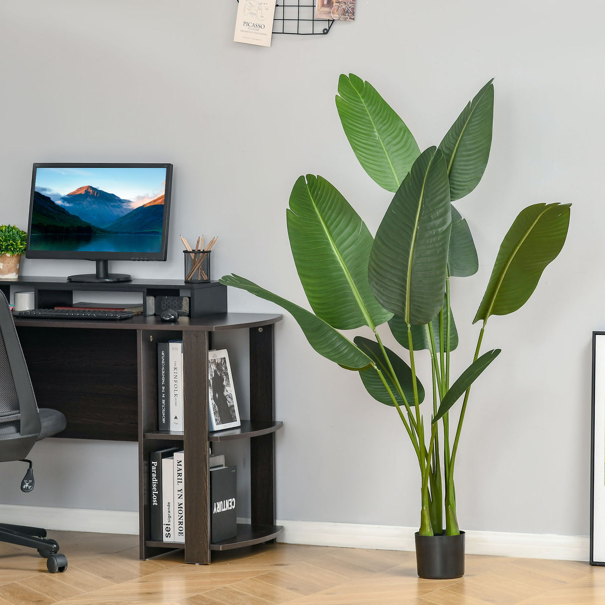 Pianta Artificiale Banano da 160 cm con Vaso