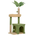 Albero Tiragraffi per Gatti con Casetta e Lettino 98 cm