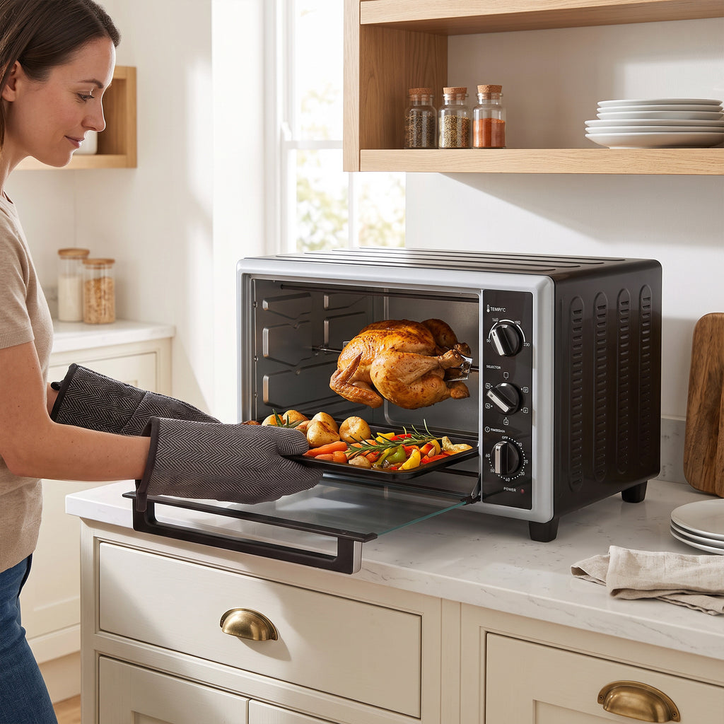 Fornetto Elettrico Ventilato 32L con Girarrosto 1500W