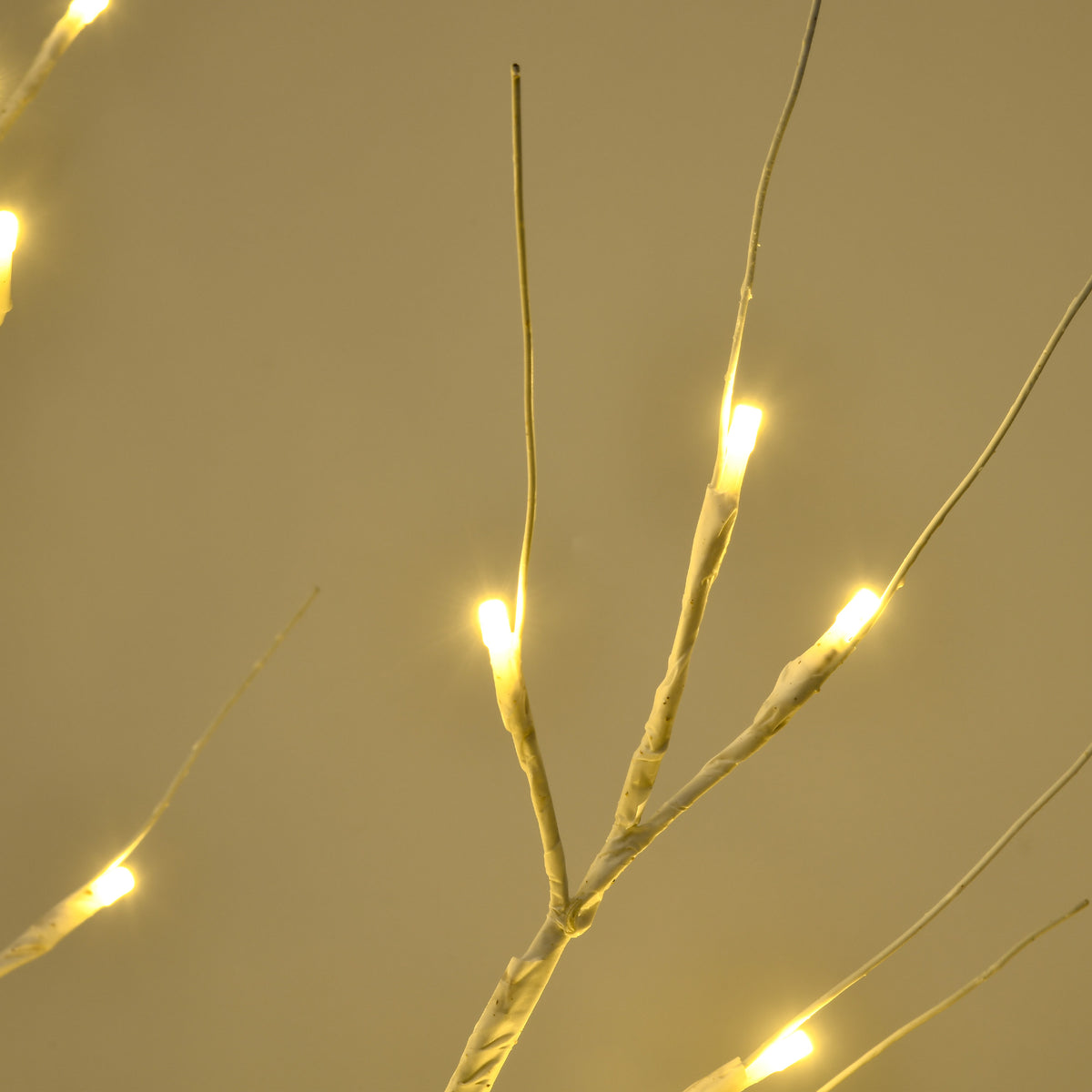 Albero di Natale Bianco 120 cm con 72 Luci LED