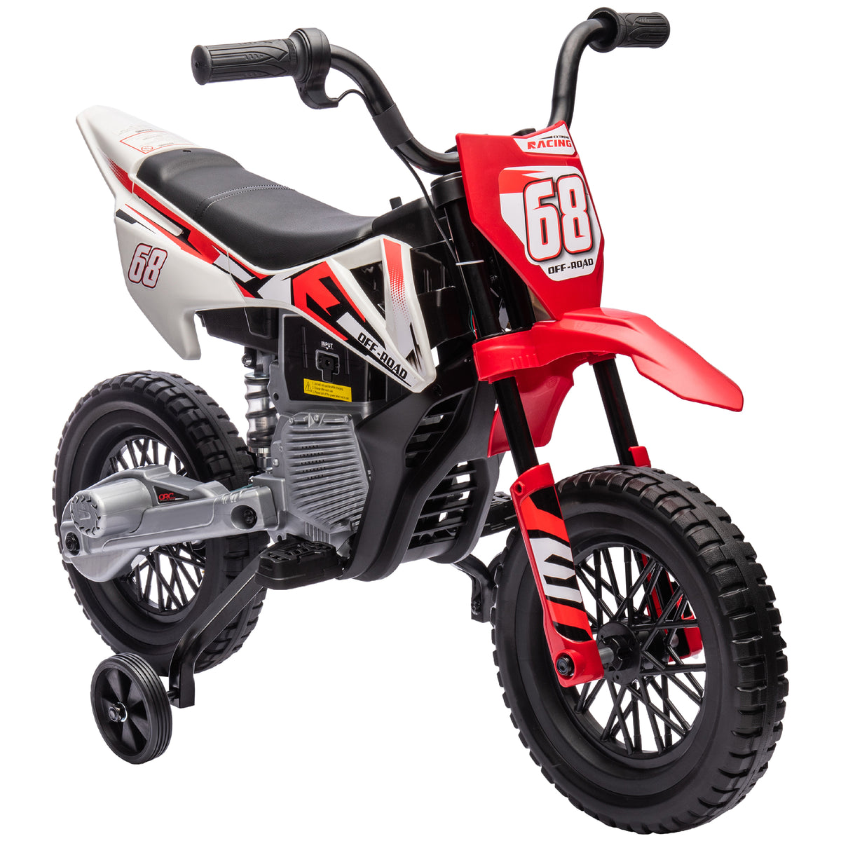 Moto Elettrica per Bambini con Rotelle e Indicatore