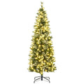 Albero di Natale Innevato 180 cm con 240 Luci LED