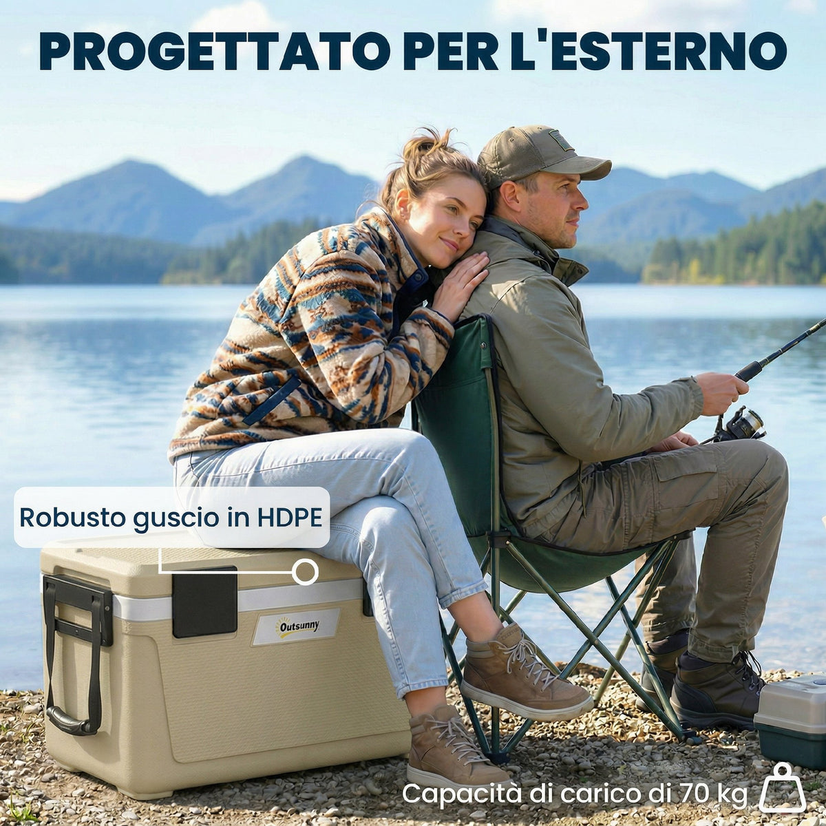 Box Termico Refrigerante 42,6 L con Isolamento PU