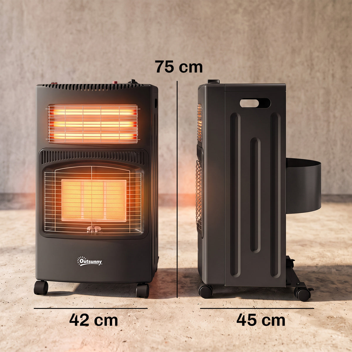Stufa a Gas Portatile Pieghevole 4,2 kW