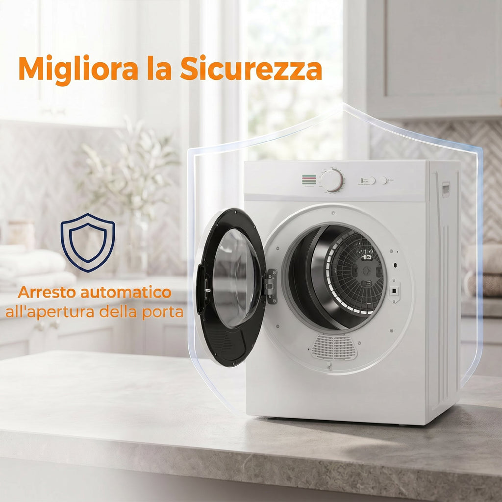 Mini Asciugatrice Portatile 4,8 kg 1020 W