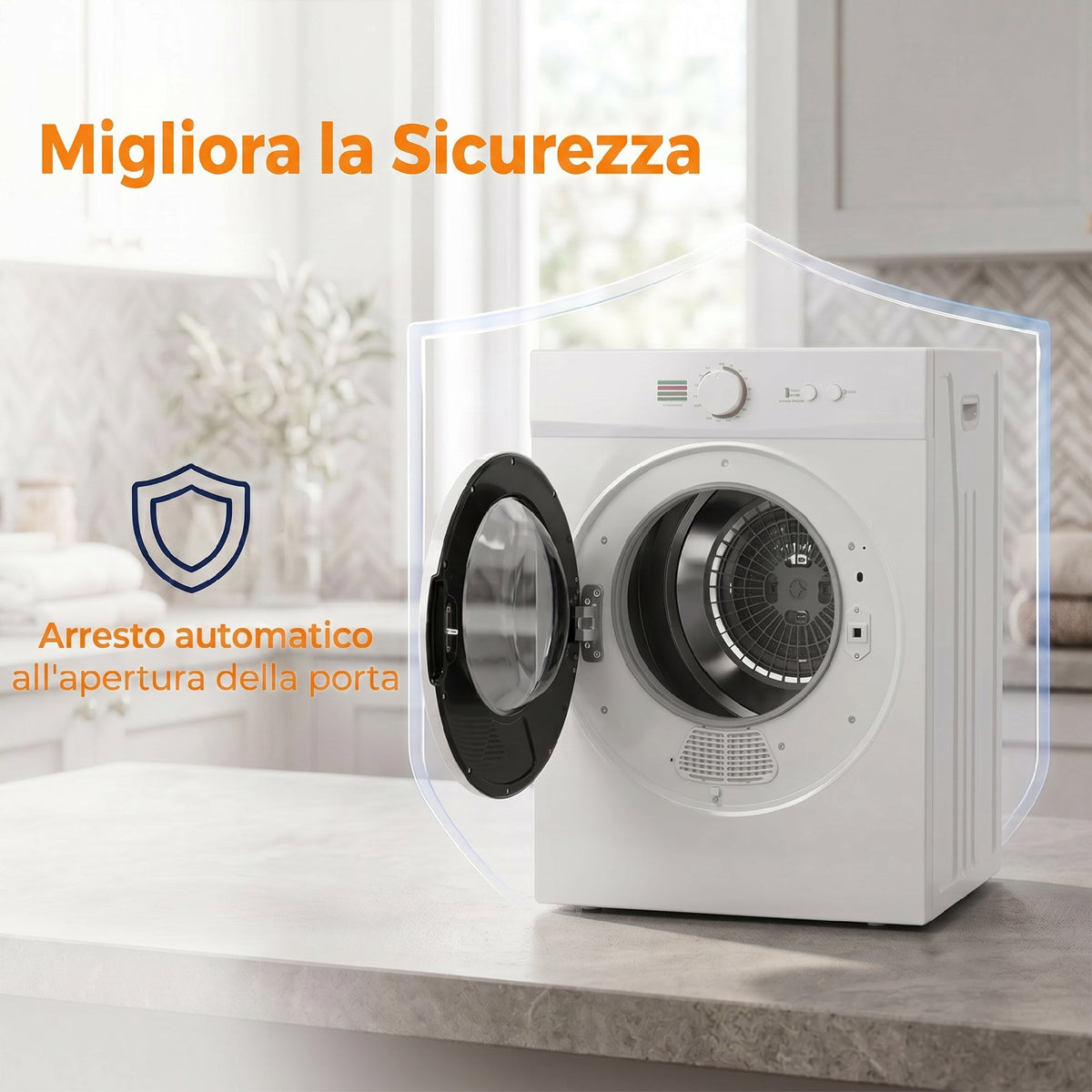 Mini Asciugatrice Portatile 4,8 kg 1020 W