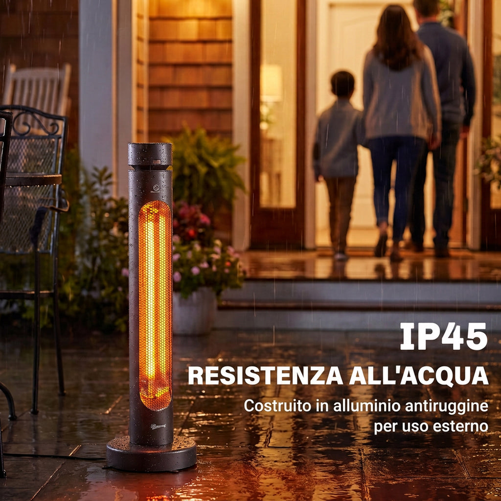 Stufa Elettrica a Infrarossi Oscillante 2000W