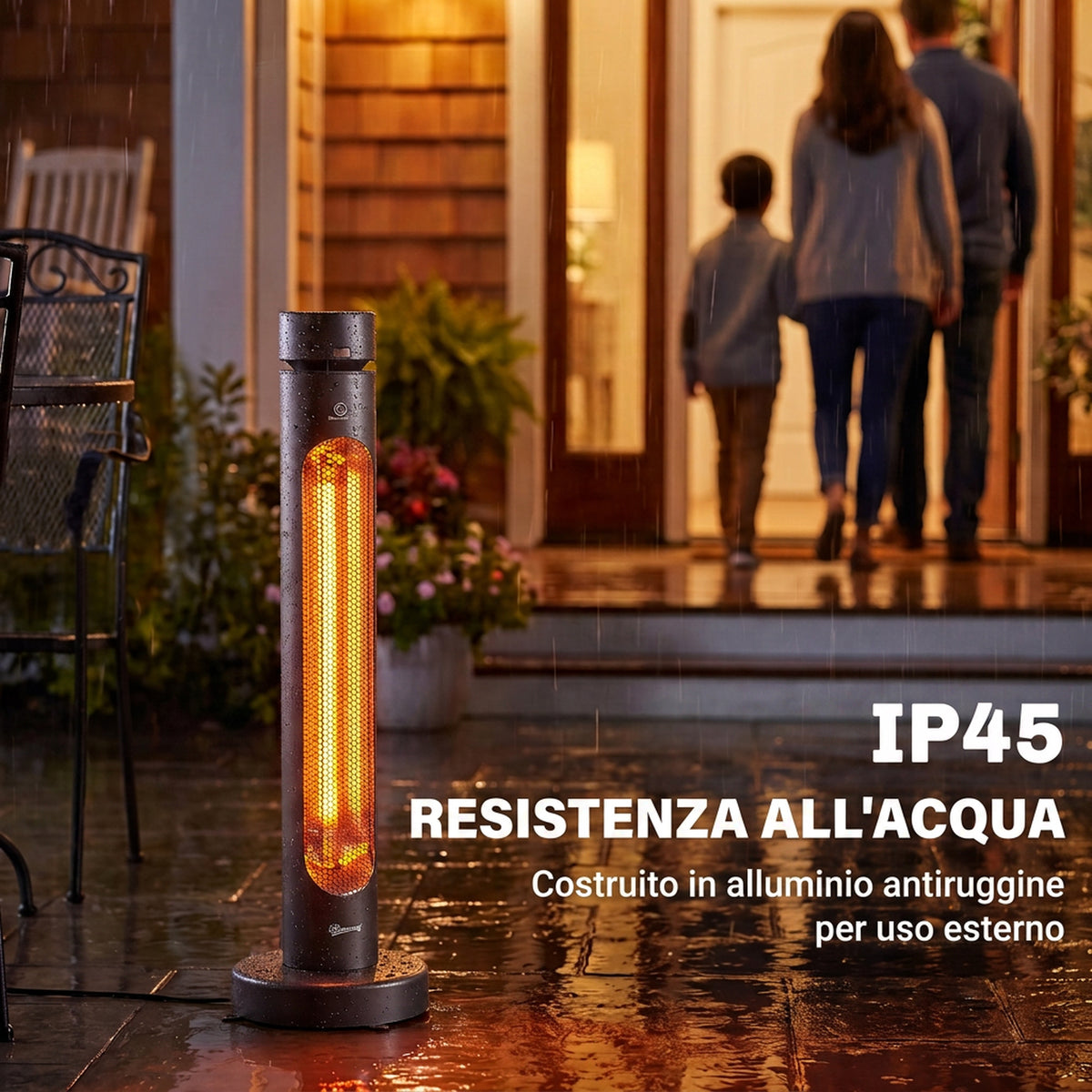 Stufa Elettrica a Infrarossi Oscillante 2000W
