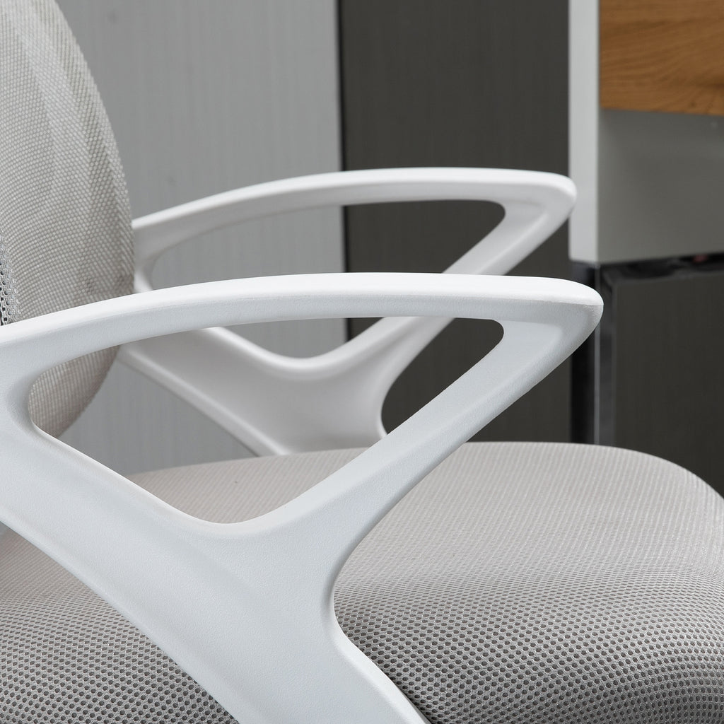Sedia Ergonomica da Ufficio Grigia in Rete Regolabile