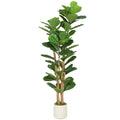 Pianta Artificiale Fico Verde da 150 cm con Vaso