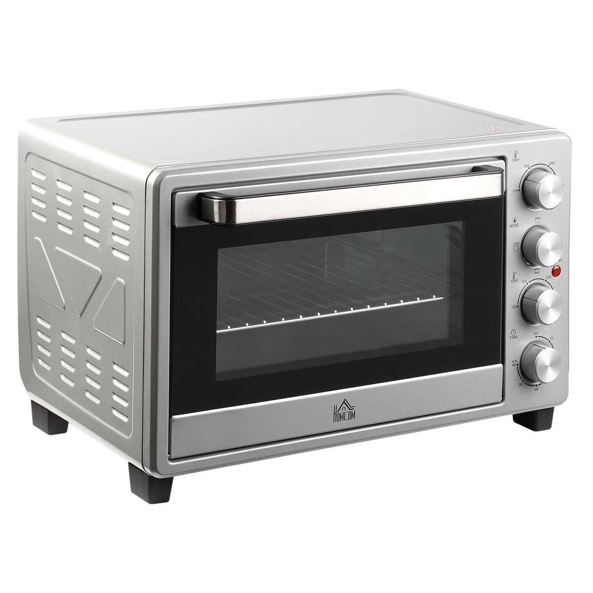 Mini Forno Elettrico 32 L con Piastre e Girarrosto