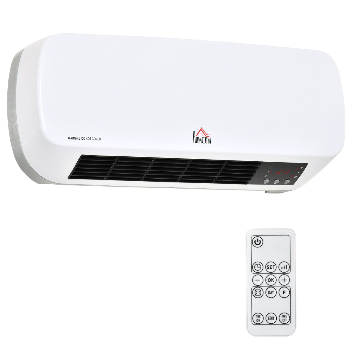 Stufa Elettrica da Parete con Telecomando e Timer