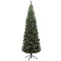 Albero di Natale Innevato 225 cm con 980 Rami e Pigne