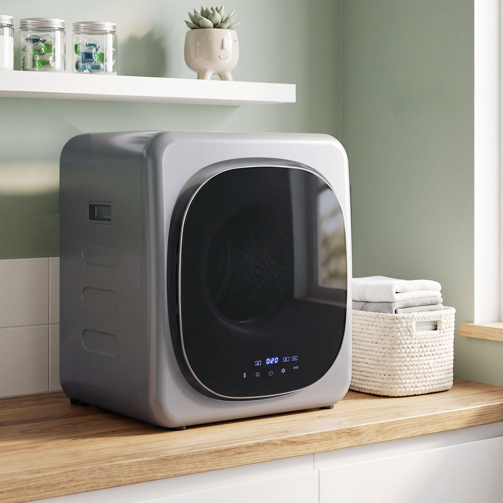 Asciugatrice ad Aria 4 kg con Timer e Programma Smart in Acciaio Inox