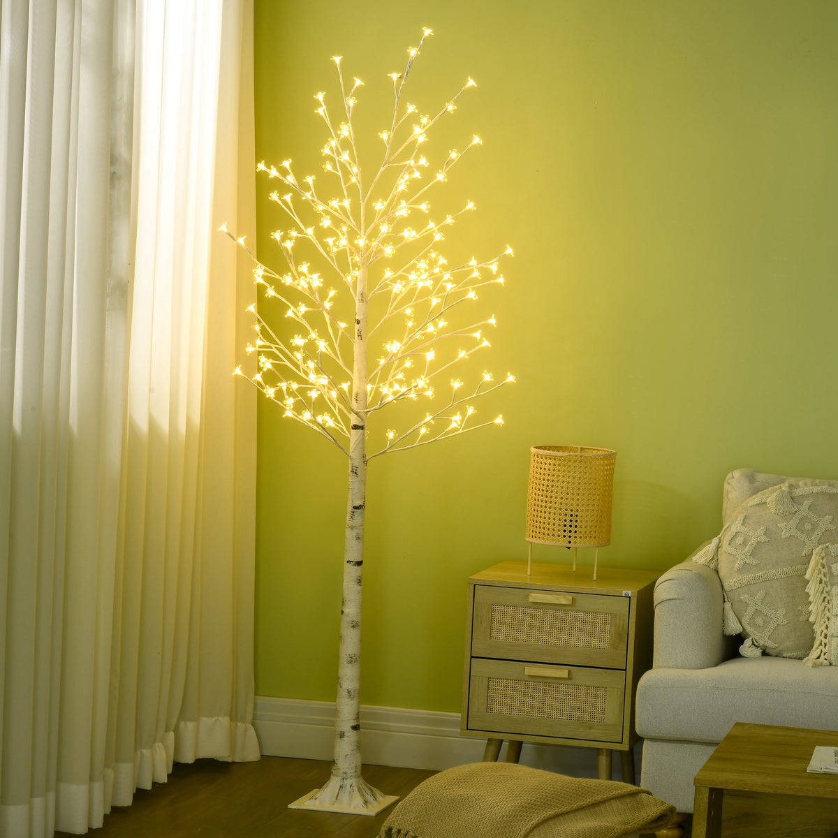 Albero Luminoso di ciliegio 180 cm con 180 LED