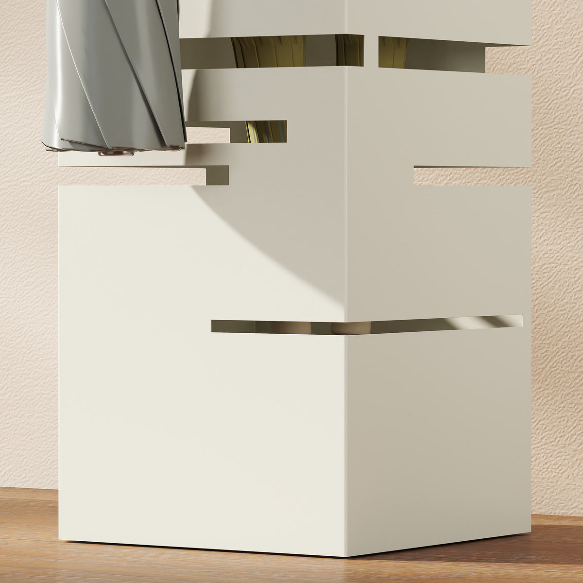 Portaombrelli Autoportante Quadrato Beige