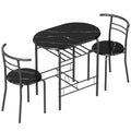 Set Tavolo e 2 Sedie Salvaspazio per Cucina e Balcone