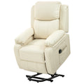 Poltrona Alzapersona Reclinabile Elettrica a 160° con Telecomando Color Crema