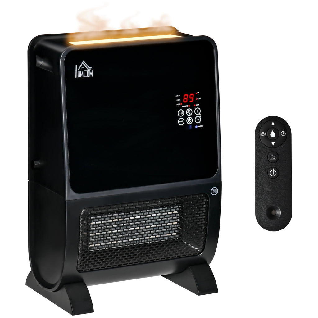 Stufa Elettrica 2 in 1 con Umidificatore e Luce LED