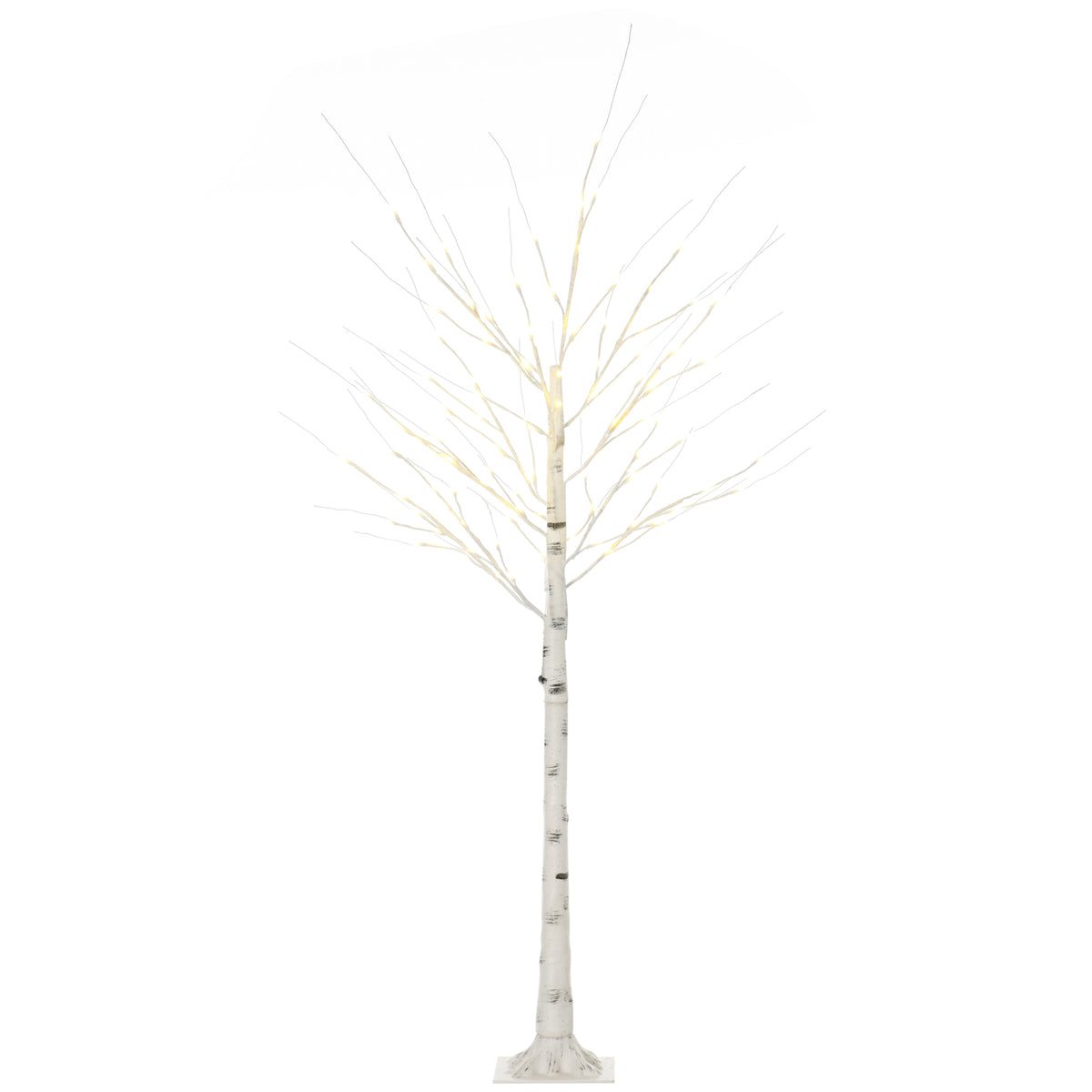 Albero di Natale Bianco 180 cm con Luci LED