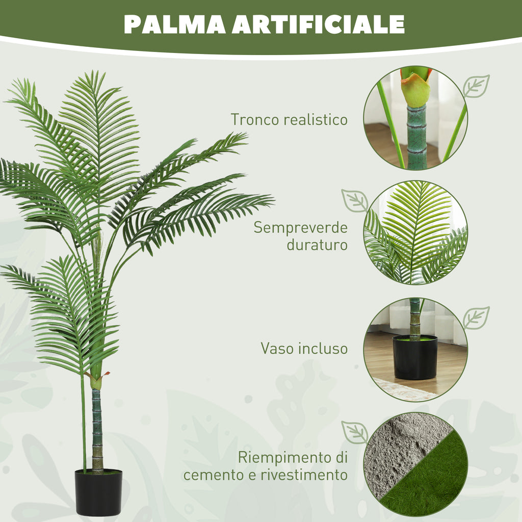 Pianta Artificiale di Palma da Interno 150 cm