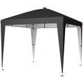 Gazebo Pop-Up Pieghevole 3x3 m con Luce LED, USB e Altezza Regolabile