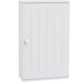 Mobiletto Bagno Sopra WC Bianco con Ripiano e Anta