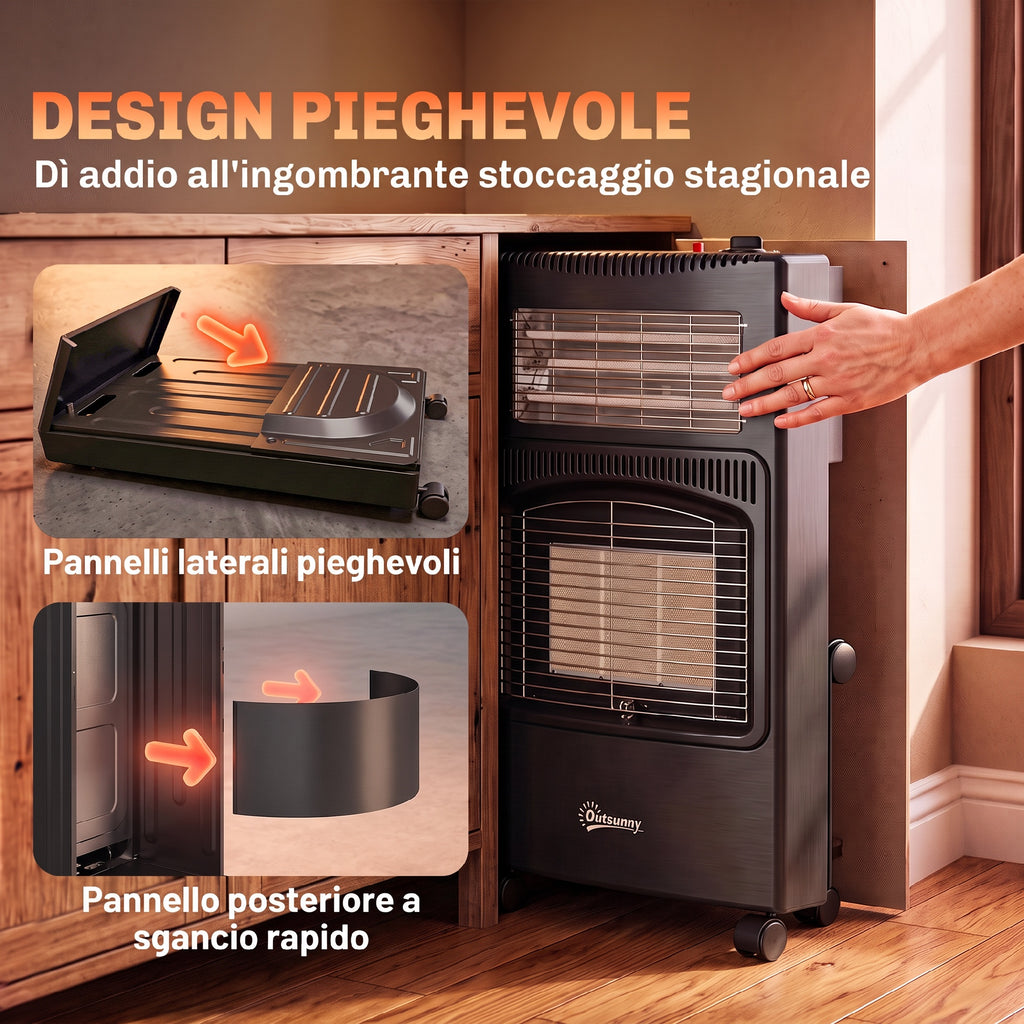 Stufa a Gas Portatile Pieghevole 4,2 kW