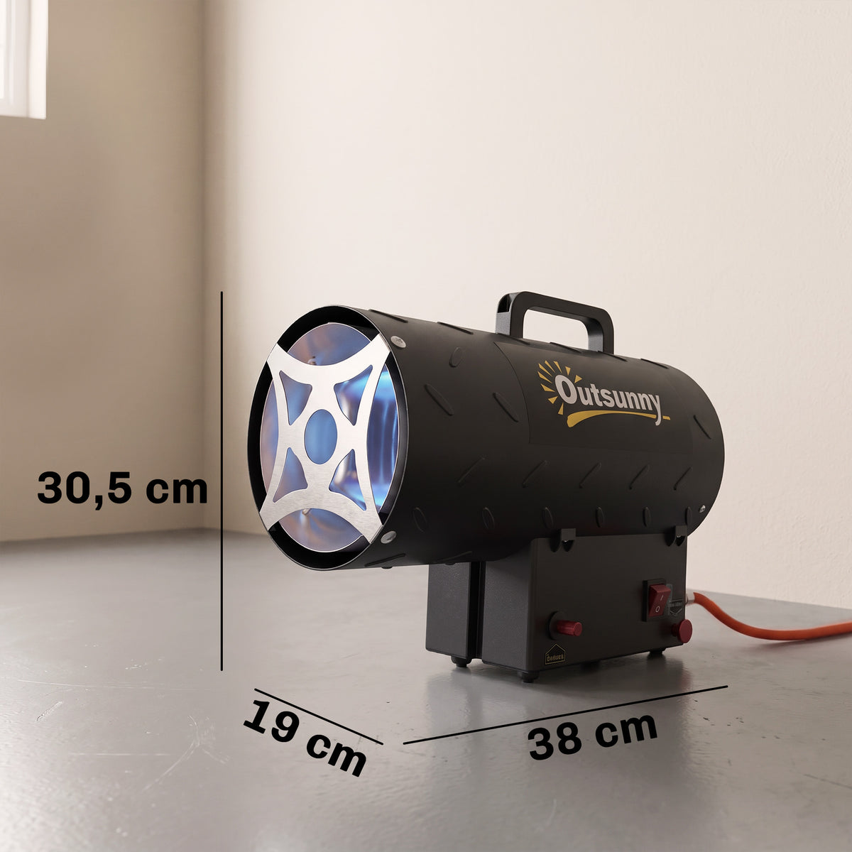 Riscaldatore Industriale a Propano Portatile 15 kW