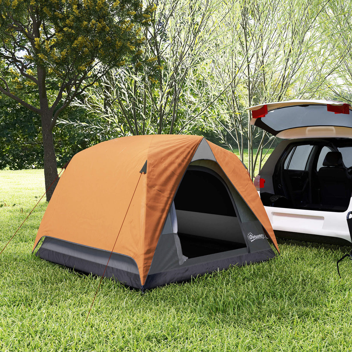 Tenda Campeggio 3 Persone Impermeabile con Borsa