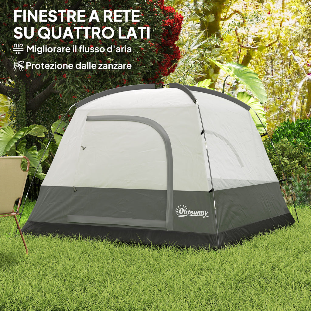 Tenda Campeggio 3 Persone Impermeabile con Borsa