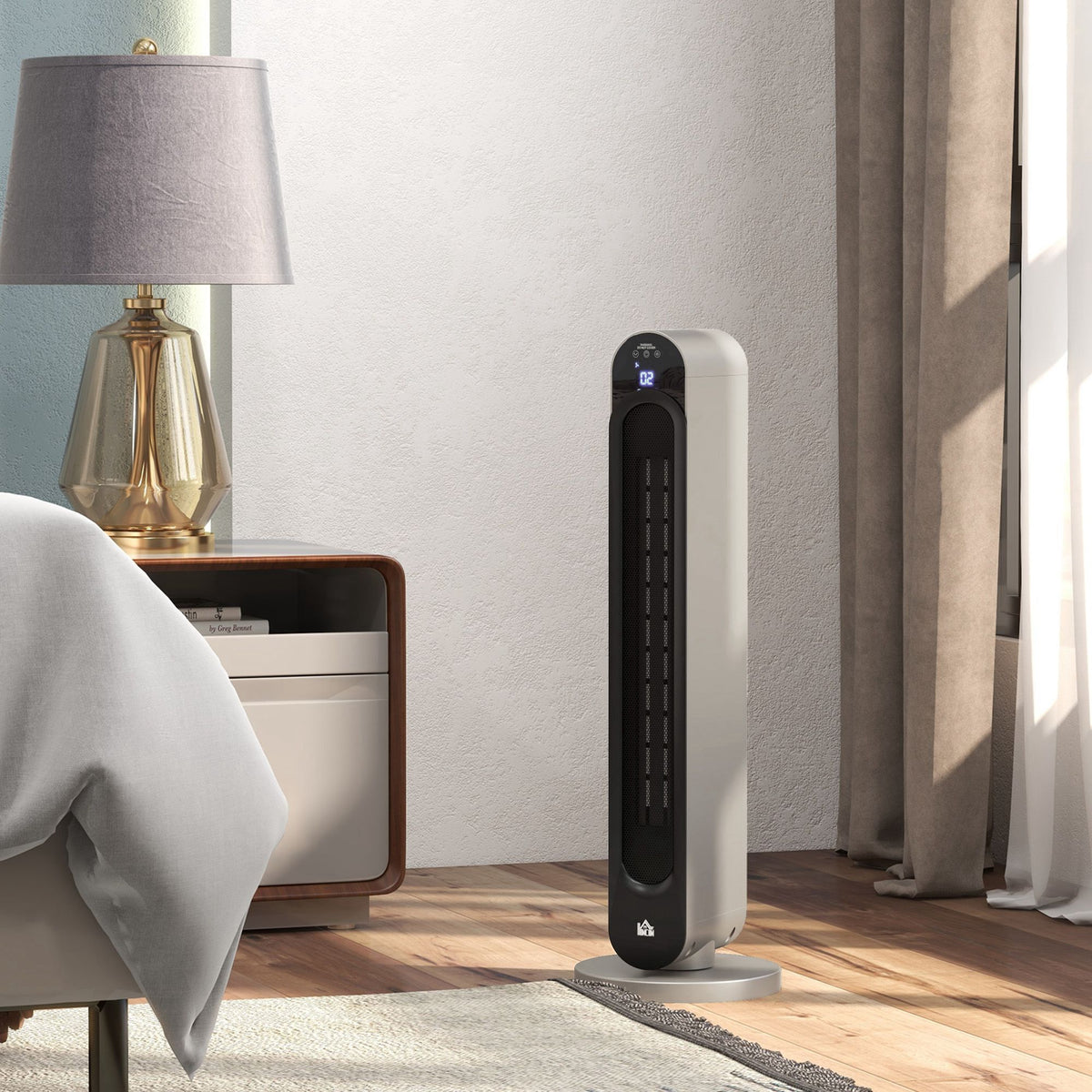 Stufa Elettrica Oscillante 3 Modalità con Telecomando