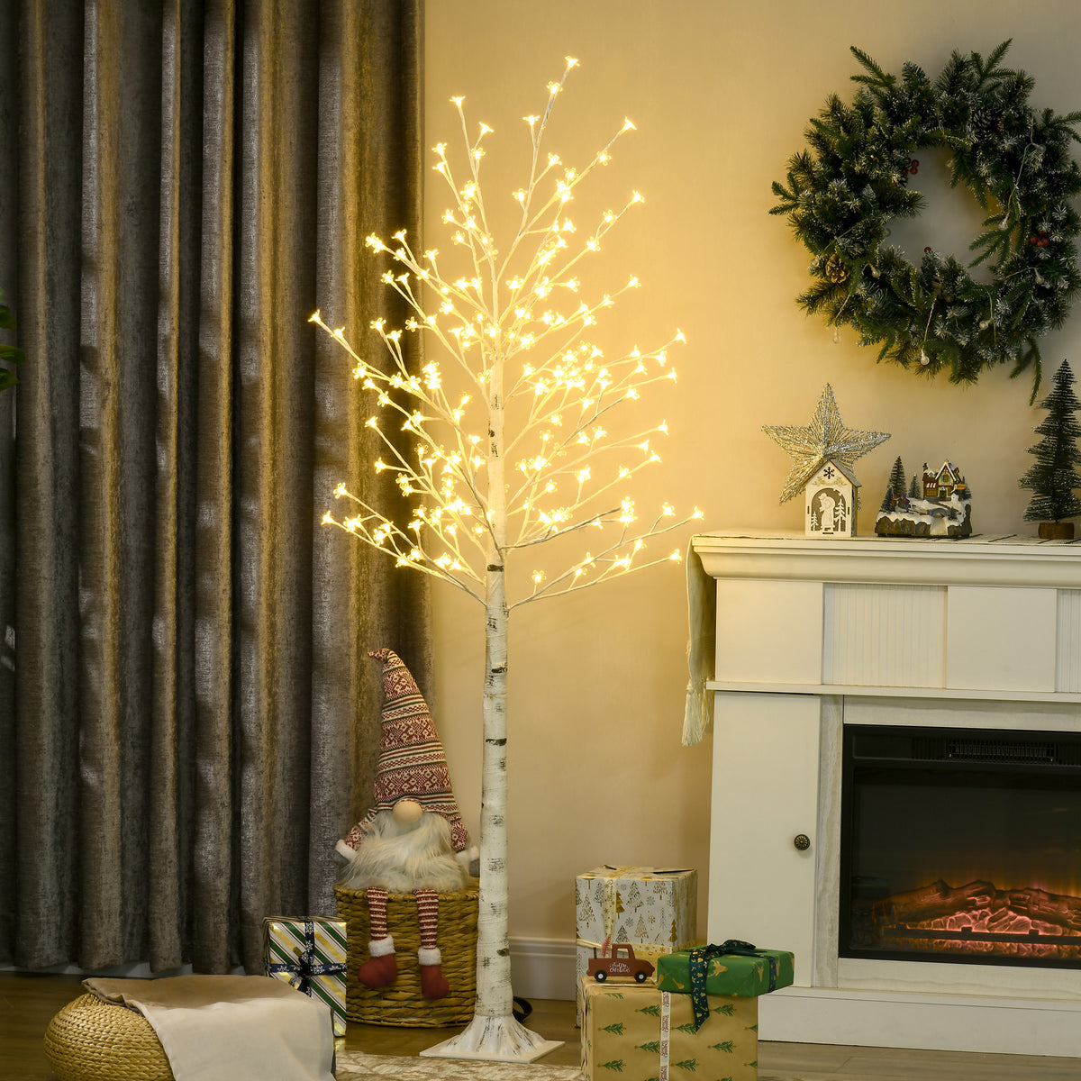 Albero Luminoso di ciliegio 180 cm con 180 LED