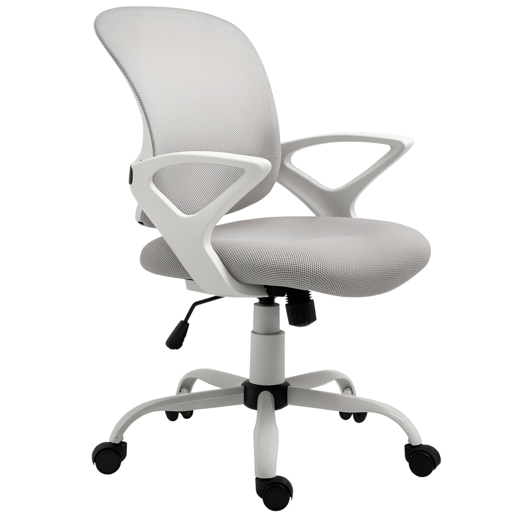 Sedia Ergonomica da Ufficio Grigia in Rete Regolabile