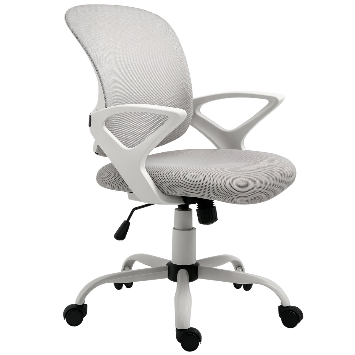 Sedia Ergonomica da Ufficio Grigia in Rete Regolabile